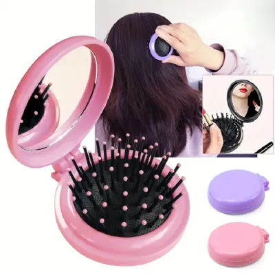 Folding Air Comb With Mirror 